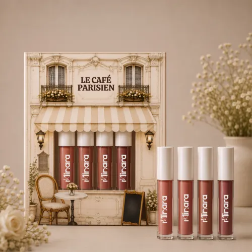 Image of MINARA Matte Liquid Lipstick Pack of 4 - Nudes (Nude, 6 ml)