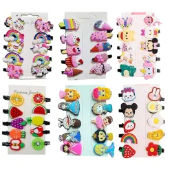 Mini Emoji Cartoon Hair Clips for Girls