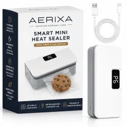 Mini Heat Sealer for Bags 6 Modes LED Timer