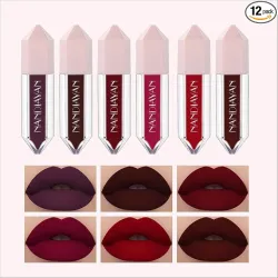 Mini Lipstick Combo pack of 12 | Waterproof Matte Long Lasting Smudge-Proof Transfer-Proof Lipstick Gift Set For Women