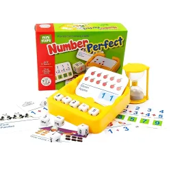 Mini Steps Number Learning Flash Card Game – 2-in-1 Preschool Educational Toy for Kids, Boys & Girls (Ages 3-8)