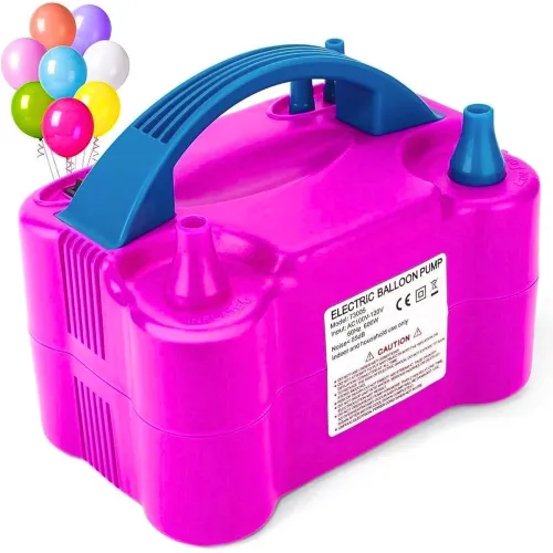 Image of Mini Steps High-Power Electric Balloon Inflator – Dual Nozzles, Fast Inflation for Party Decorations, Wedding & Events, 