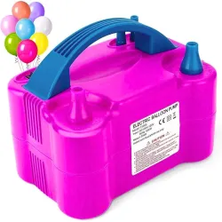 Mini Steps High-Power Electric Balloon Inflator – Dual Nozzles, Fast Inflation for Party Decorations, Wedding & Events, 