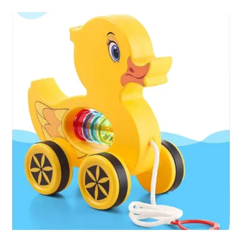 Image of Mini Steps Pull Along Duck Toy - Baby Walking Toy, Safe & Fun Toddler Play Gift