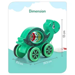 Mini Steps Pull Along Turtle Toy 