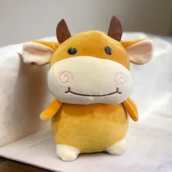 Mini Steps Ultra-Soft Cow Plush Toy for Kids 