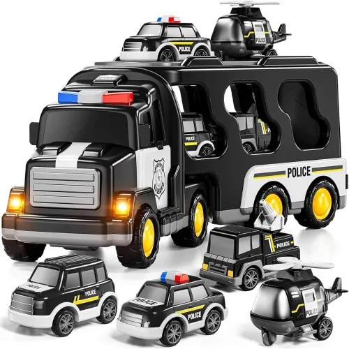 Image of MiniExplorer 5 in 1 Police Trucks Boy Toys