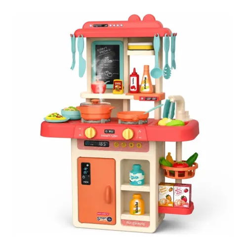 Image of MiniExplorer Kitchen Set for Kids, Big Kitchen Playset with Sound & Light and Cooking Stove,44 Pcs Toy Kitchen Accessori