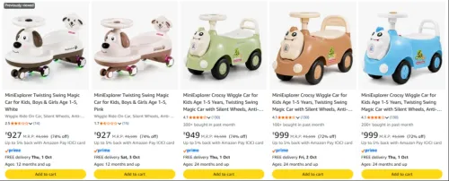 Image of MiniExplorer Twisting Swing Magic Car upto 74% Discount