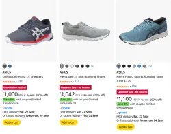 Minimum 70% Off on ASICS Footwear Starting At ₹1000 