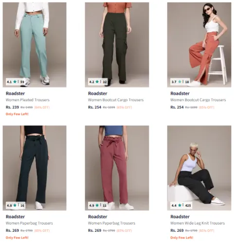 Image of Minimum 80% OFF | Women's Trousers 