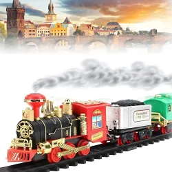 MiniSteps Vintage Toy Train Set with Tracks