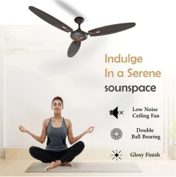 MinMAX NEO STAR P2 48 ULTRA HIGHT SPEED with 24 Months Warranty Anti Dust 1200 mm Ceiling Fan (Smoke Brown | Pack of 2)