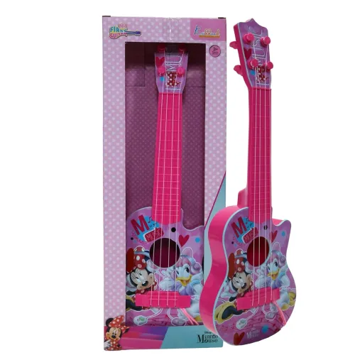 Image of Minnie Mouse Theme 4-String Toy Guitar for kids