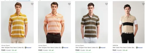 Image of minuimum 73% off on Arrow Men's clothing 