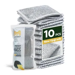 MIORAH 10Pc Steel Scrubber for Kitchen