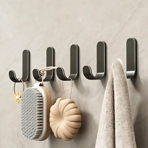 Image of MIORAH Strong Adhesive Carbon Steel Wall Hook 
