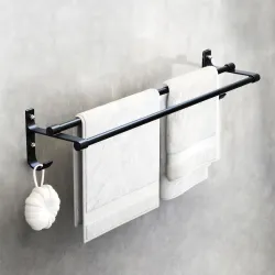 MIORAH Bathroom 24 Inch Aerospace Aluminum Towel Hanger
