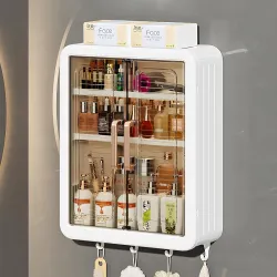 MIORAH Wall-Mounted Bathroom Storage Cabinet White