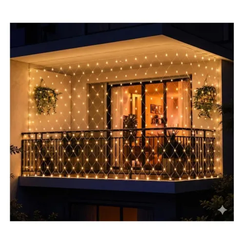 Image of MIRADH Led Net Mesh String Lights - Diwali Lights