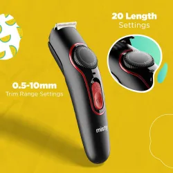Misfit Groom 300 Trimmer 120 min Runtime 20 Length Settings  (Red, Black)