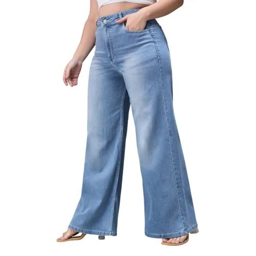Image of Miss Chase A+ Women's Wide Denim Jeans