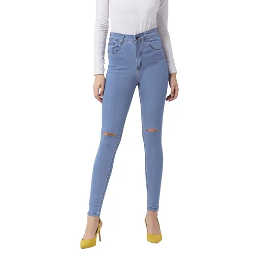 Image of Miss Chase High Rise Skinny Fit Denim Jeans