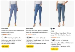 Miss Chase Womens Denim Jeans Minimum 85% Discount.