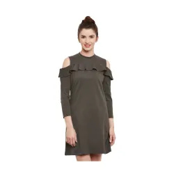 Miss Chase Womens Shoulder Dress