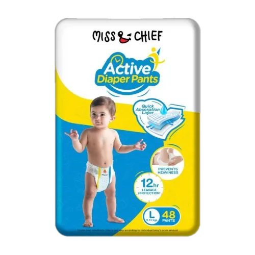 Image of Miss & Chief Active Pant Diapers - L (48 Pieces)