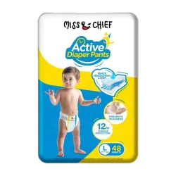 Miss & Chief Active Pant Diapers - L (48 Pieces)