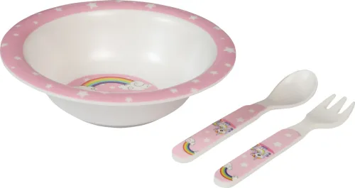 Image of Miss & Chief Baby Feeding Utensil Set with Bowl 