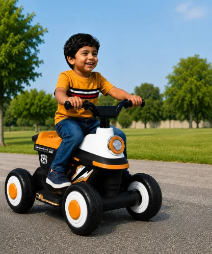 Image of Miss & Chief Zoom Car ATV Battery Operated Ride On Orange