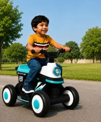 Miss & Chief Zoom Car_ATV, Battery operated with light & music,MP3 player, bluetooth & USB Car Battery Operated Ride On 