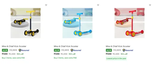 Image of Miss & Chief Kick Scooter Starting At @₹599