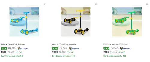 Image of Miss Chief Kids Scooters @ Starting ₹559