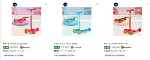 Image of Miss & Chief Kids Scooters Starting @ ₹584