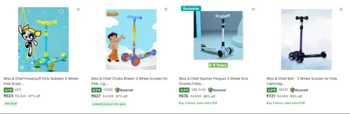 Image of Miss & Chief Kids Scooters upto 87% Discount