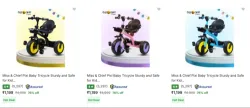 Miss & Chief kid's Tricycle at 76% discount
