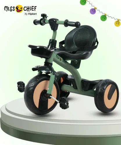 Image of Miss & Chief Pixi Baby Tricycle Sturdy and Safe for Kids with storage baskets (Ages 2-5yrs) Tricycle (Multicolor)