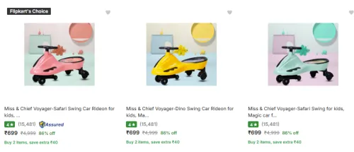Image of Miss Chief Push Rideons Starting @ ₹699