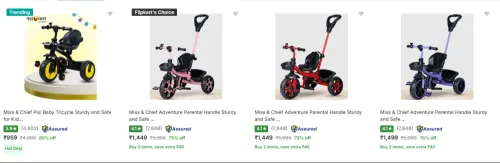 Image of Miss Chief Tricycles upto 80% Discount