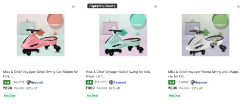 Image of Miss & Chief Push Rideons upto 82% Discount | Starting at ₹899