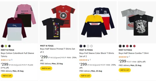 Image of MIST N FOGG Boys Clothing At Minimum 70% Discount