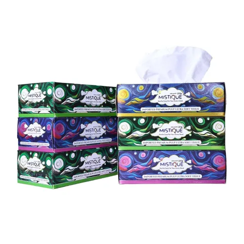 Image of MISTIQUE Ultra Soft 2 Ply Facial Tissue Paper Box | 600 Pulls