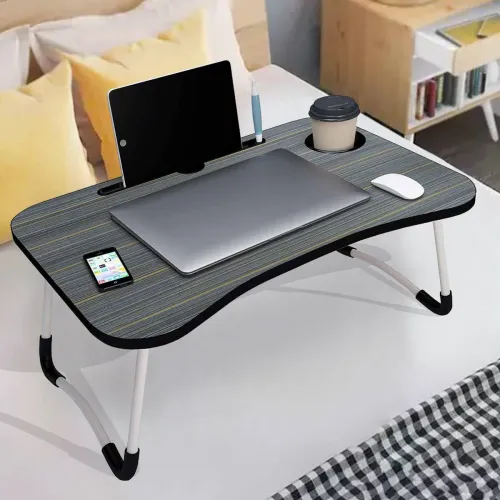 Image of MITHILA Foldable multipurpose Table Wood Portable Laptop Table 