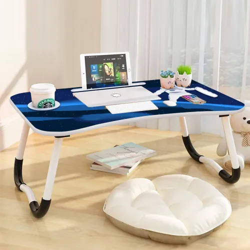 Image of MITHILA Foldable Wooden Portable Laptop Table