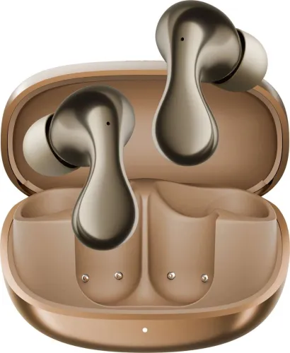 Image of Mivi AI-Buds (Breakthrough Launch), World's 1st Human-like AI, Android Only Bluetooth Headset (Bronze, In the Ear)