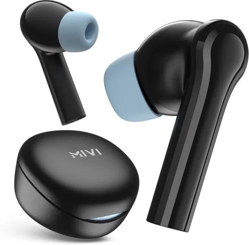 Image of Mivi Duopods D4 Bluetooth  (Cobalt Black, True Wireless)
