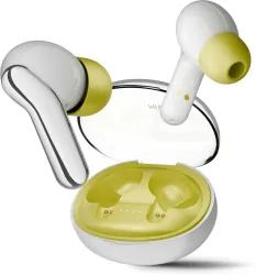 Mivi Duopods Infinity [New Launch], 3D Sound, 70 H, AI-ENC, Game Mode & Voice Assist Bluetooth Headset (Storm Grey, True